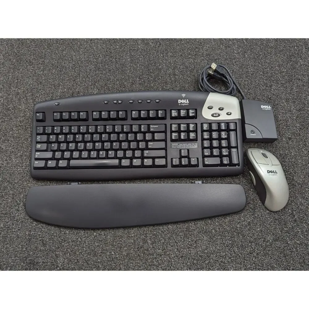 Dell iTouch Cordless Desktop Logitech Y-RB6 Keyboard + Mouse & Receiver Tested